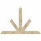Ekena Millwork Saratoga Rough Sawn Timber Gable Bracket, Douglas Fir, 84"W x 56"H x 6"D x 6"F, 16/12 Pitch GBW084X56X0606SAR00RDF - alternate 1